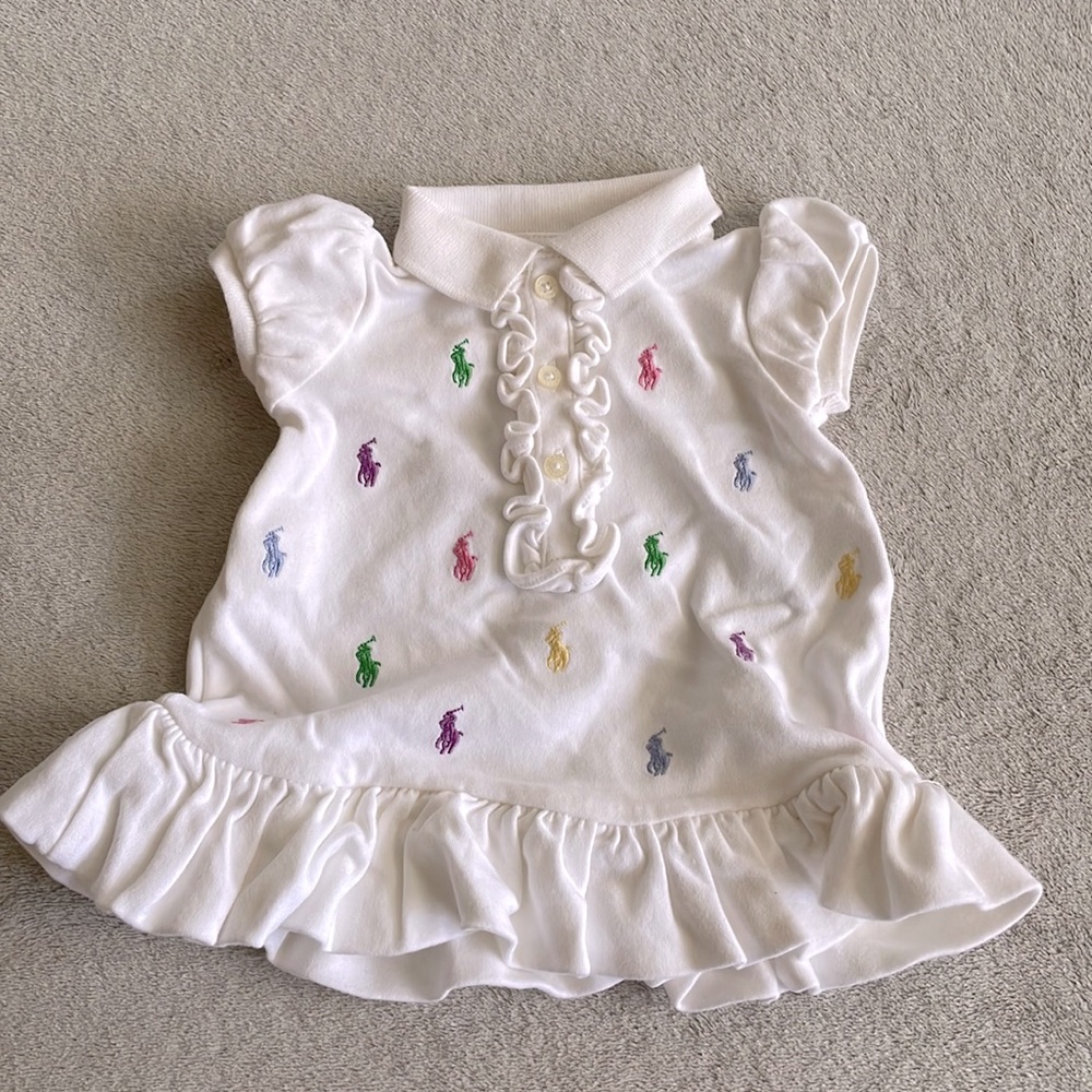 Ralph Lauren 3 Month Baby Girl puff sleeve shirt